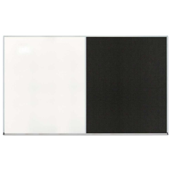 Triple Door Radius Corkboard, 72"x48", Sat, UV70055RC-SATIN-AMETHY
